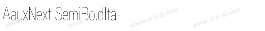 AauxNext SemiBoldIta字体转换